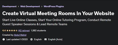Create Virtual Meeting Rooms In Your Website