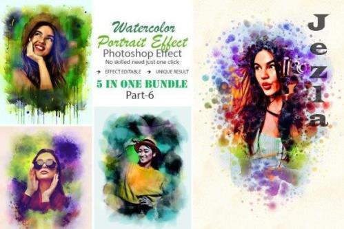 Artistic Watercolor Painting Effect - 10937746