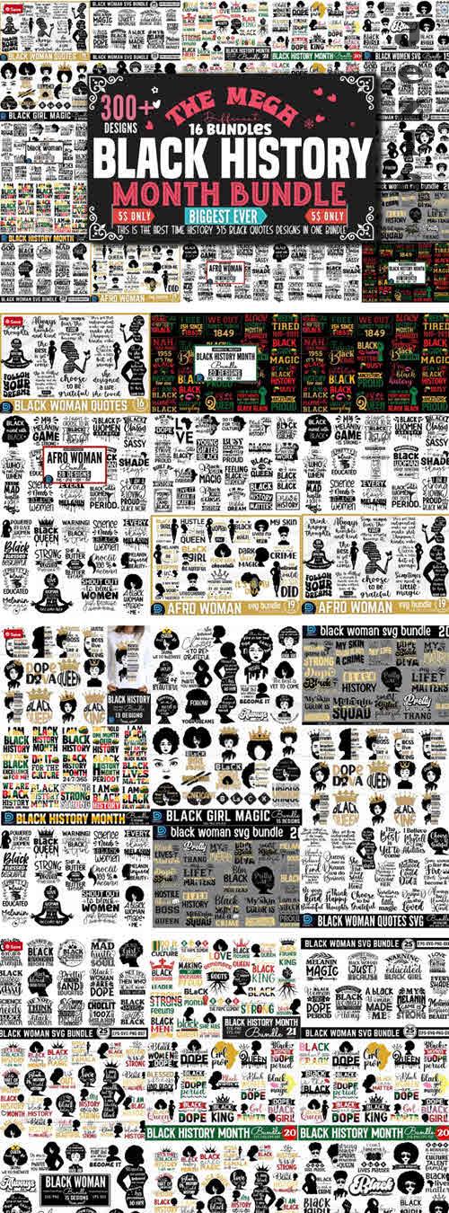 Mega Black History Month SVG Bundle - 12705942