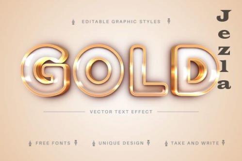 Luxury Gold - Editable Text Effect - 13461532