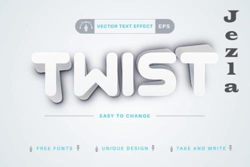 Twist - Editable Text Effect - 13467135