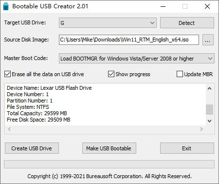 Bootable USB Creator 2.01