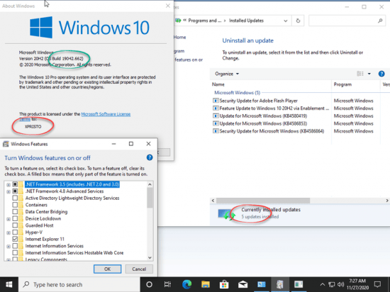 Windows 10 Pro OEM 20H2 10.0.19042.662 (x86/x64) Multilanguage Preactivated November 2020