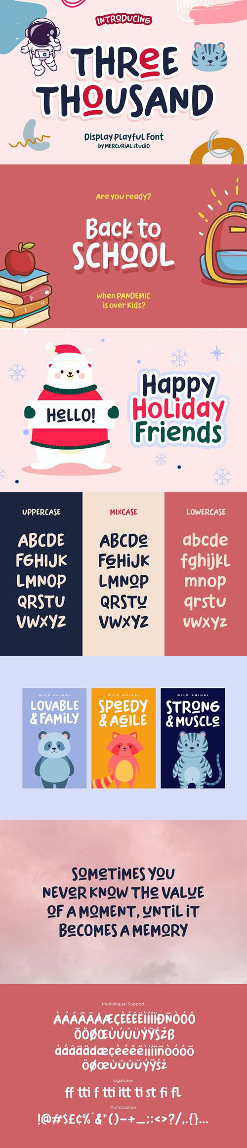 Three Thousand Display Font