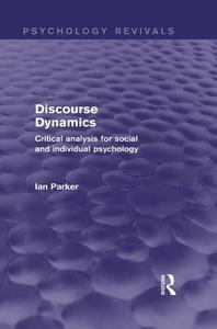 Discourse Dynamics critical analysis for social and individual psychology