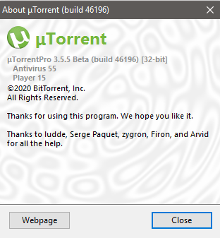 µTorrent Pro 3.5.5 build 46196 Beta Multilingual