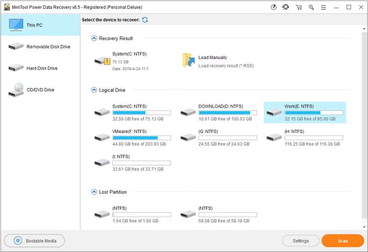 MiniTool Power Data Recovery