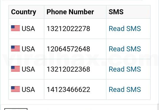 disposable numbers for otp bypass