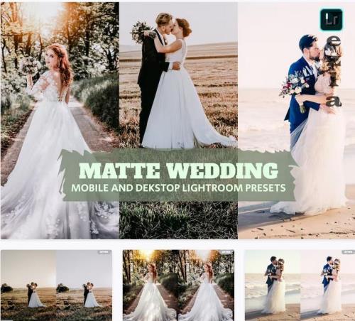Matte Wedding Lightroom Presets Dekstop and Mobile - V8YZJUY