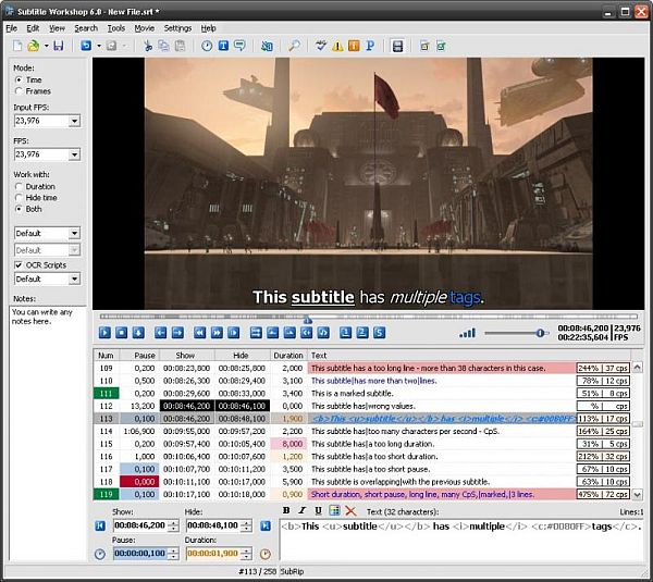 Subtitle Workshop Classic 6.1.9