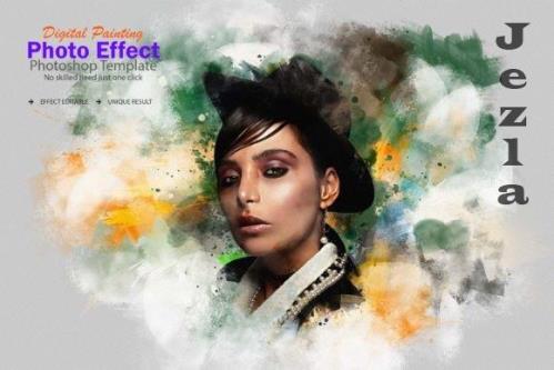 Watercolor Portrait Effect - 10893737