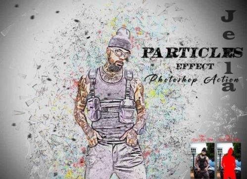 Particles Effect Photoshop Action - 13451275