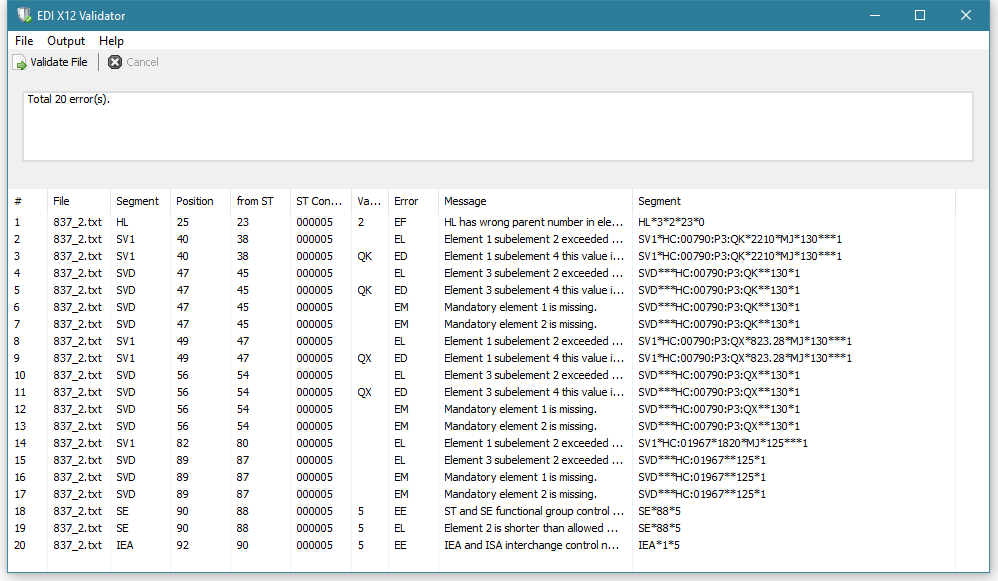 EDI Validator