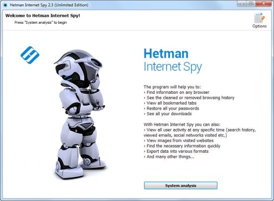Hetman Internet Spy 2.3 Unlimited / Commercial / Office / Home Multilingual