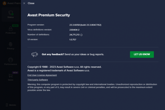 Avast Premium Security 23.3.6058 (build 23.3.8047.762) Multilingual